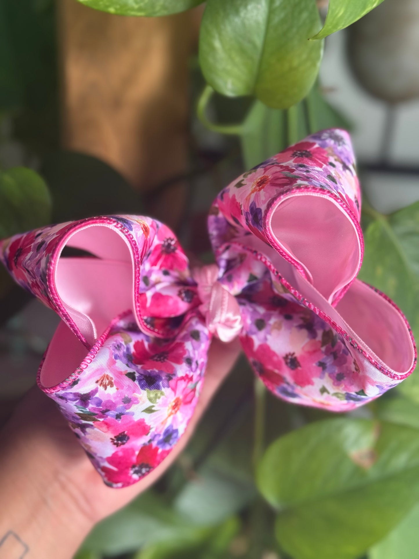 Pink and Purple Floral Ribbon