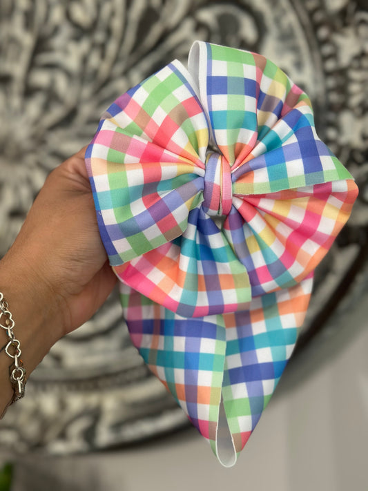 Easter Plaid Thin Scuba