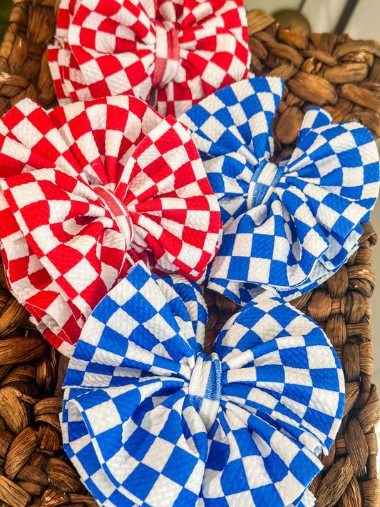 Blue & White Checkered Bullet