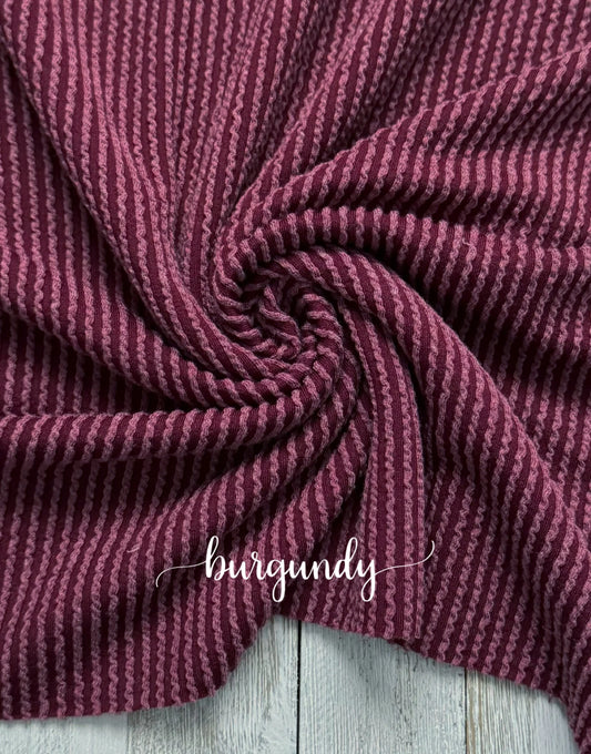 Burgundy Waved